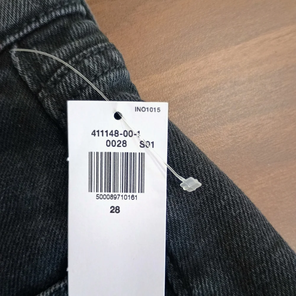 Women's Black Denim Shorts - Picture 3 of 6